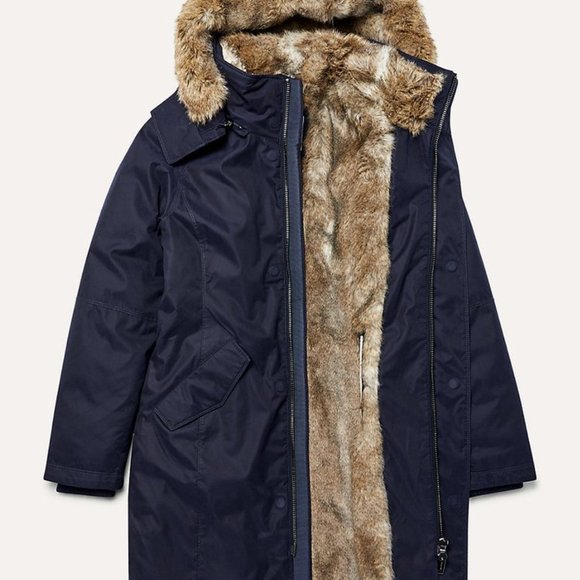 Babaton Oskar Parka Mid-length down parka jacket (navy) - Picture 2 of 4